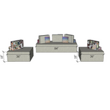 Capri Sectional with Floating Pillow - Maison Bertet Online